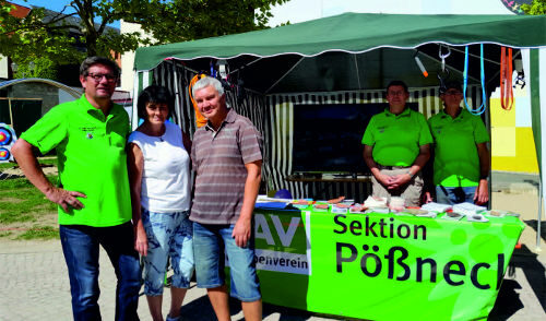 Artikelbild zu Artikel Alpenverein zum Stadtfest in Pößneck am 02./03.09.2023
